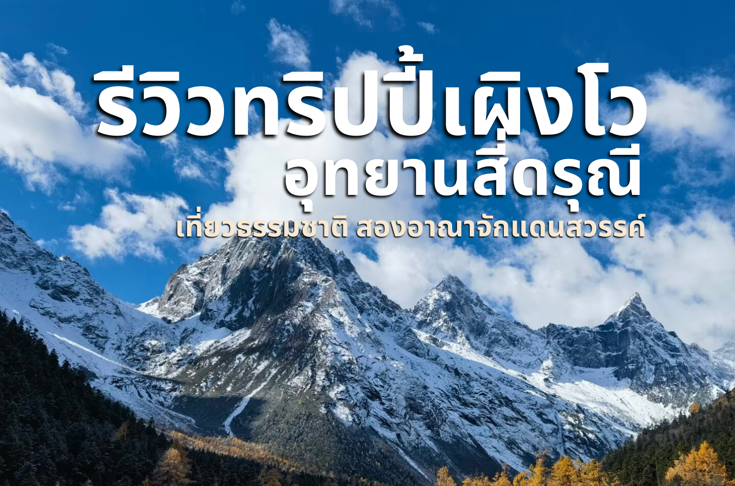 รีวิวทริปซื่อกูเหนียงซาน อุทยานปี้เผิงโกว วันที่ 24-29 ตุลาคม 2567